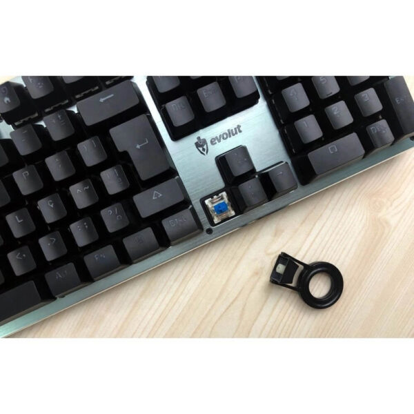 TECLADO GAMER MECÂNICO EVOLUT BLACKSMITH EG-208 ACABAMENTO EM METAL - Imagem 2