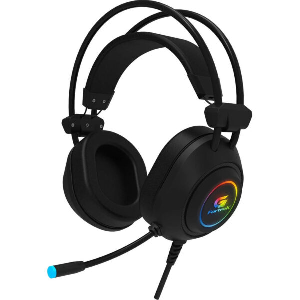 HEADSET GAMER RGB CRUSADER PRETO FORTREK