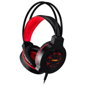 HEADSET GAMER APOLO MYMAX PRETO E VERMELHO