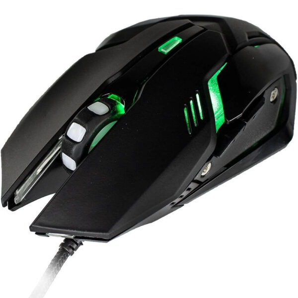 MOUSE GAMER ARBOR 2400 DPI COM LED VERDE