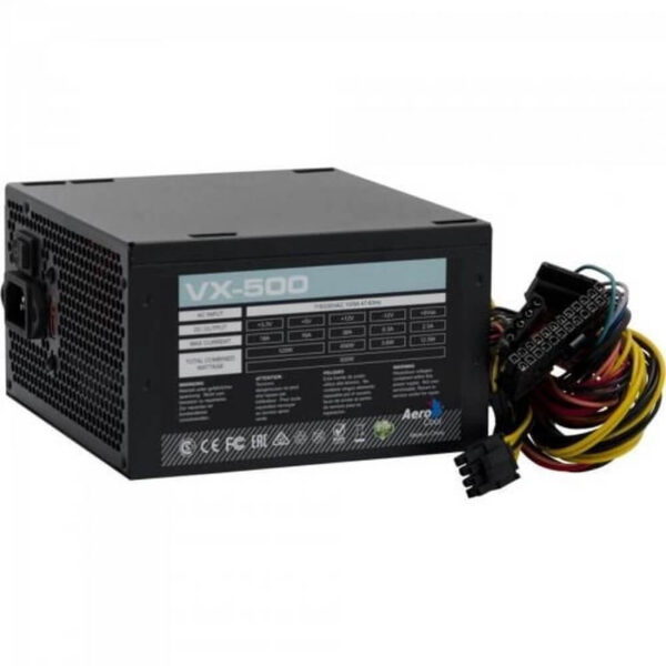 FONTE ATX S/CABO 500W VX-500 EN57136 PRETO AEROCOOL