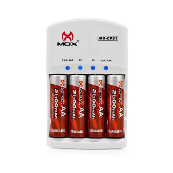 CARREGADOR DE PILHAS BI-VOLT MO-CP51
