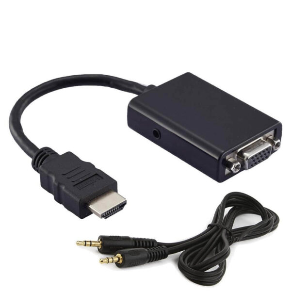 CONVERSOR HDMI X VGA + AUDIO