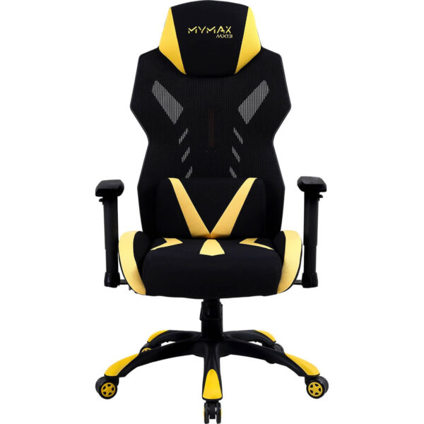 CADEIRA GAMER MX13 GIRATÓRIA PRETO/AMARELO