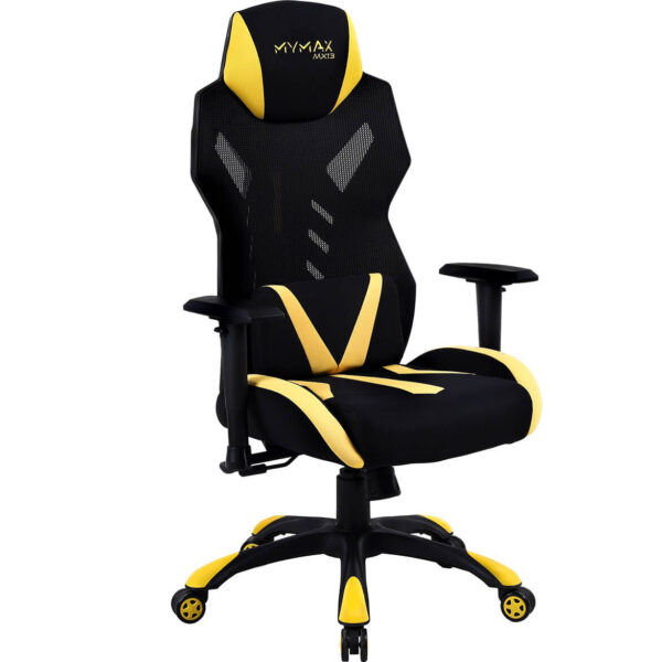 CADEIRA GAMER MX13 GIRATÓRIA PRETO/AMARELO - Imagem 4