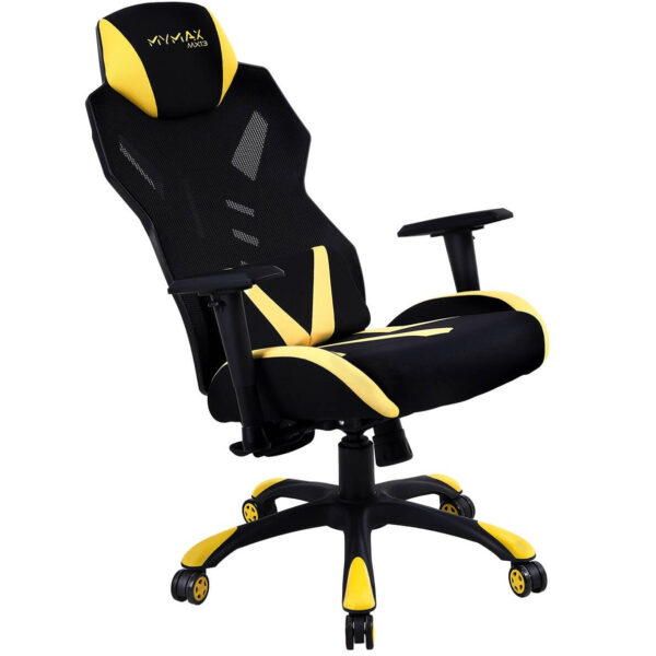 CADEIRA GAMER MX13 GIRATÓRIA PRETO/AMARELO - Imagem 3