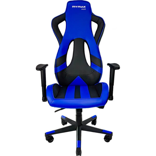 CADEIRA GAMER MX11 GIRATÓRIA PRETO/AZUL