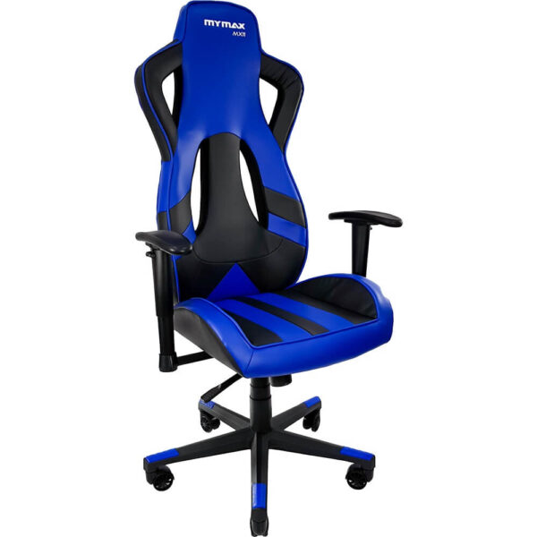 CADEIRA GAMER MX11 GIRATÓRIA PRETO/AZUL - Imagem 4