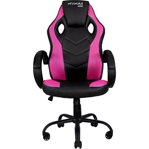 CADEIRA GAMER MX0 GIRATÓRIA PRETO/ROSA