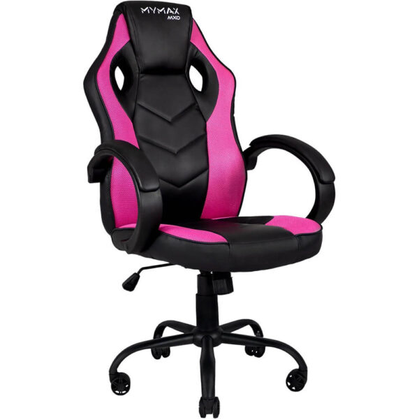 CADEIRA GAMER MX0 GIRATÓRIA PRETO/ROSA - Imagem 4