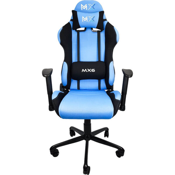 CADEIRA GAMER MX6 GIRATÓRIA AZUL/PRETO