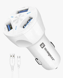 CARREGADOR VEICULAR + CABO USB V8 SUMEXR SX-C6-V8