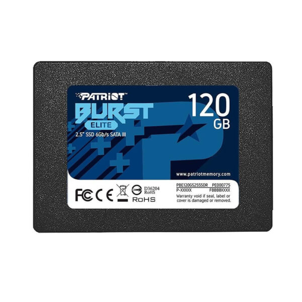 SSD Patriot Burst Elite 120GB, 2.5´, SATA III, Leitura: 450MB/s e Gravação: 320MB/s - PBE120GS25SSDR